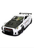 Машинка металева Nissan GT-R «АвтоЕксперт» Ніссан ГТ-Р білий звук світло 20*6*9 см, фото 7