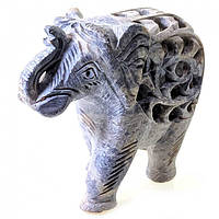 Слон из мыльного камня резной (10,5х12,х6 см)