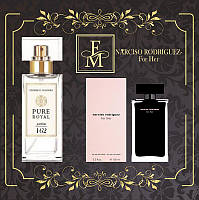Жіночі парфуми fm pure royal 162 аромат narciso rodriguez for her, 50 мл