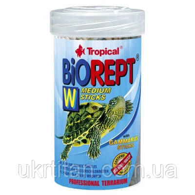 Оригінал! Корм для черепах Tropical Biorept W для земноводних і водних черепах 100 мл/30 г (5900469113639) - Вища Якість!, фото 1