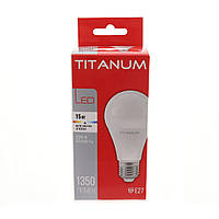 Лампа светодиодная Titanum A65 15W E27 4100K 220V (АБ31)