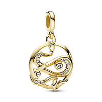 Серебряный шарм для браслетов Пандора Pandora Мі "Змія"