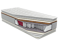 Спальный матрас с термовойлоком, Пружинный матрас Notte Магнум Кокос для наилучшего комфорта 90x200