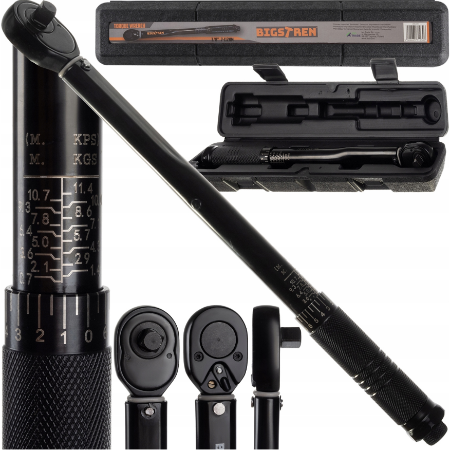 Динамометричний ключ 3/8 "7-112нм Bigstren (Польща), фото 1