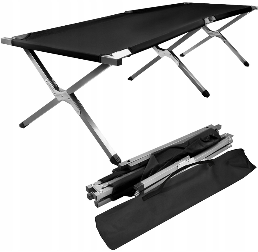 Розкладне туристичне ліжко Trizand 23190 (189х70 см, чохол у комплекті, до 110 кг, Польща), фото 1