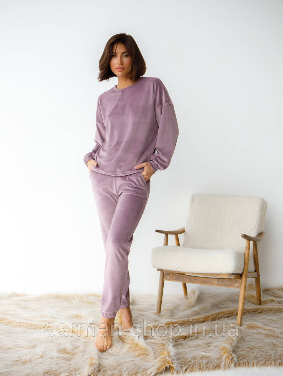 Домашній костюм кофта + штани 0332/333 Barwa Garments, фото 1