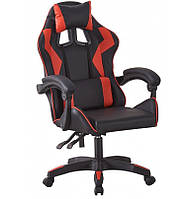 Кресло геймерское компьютерное Bonro B-0519 черное с красным
