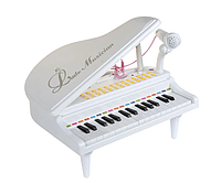 Детское пианино-синтезатор с микрофоном, музыкальное игрушечное пианино