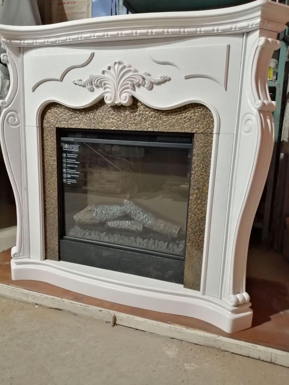 Електричний камінокомплект Bonfire DALLAS (WHITE)