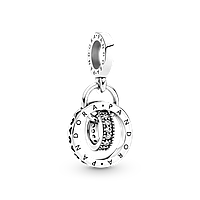 Серебряный шарм Пандора Pandora "Кольца с логотипом Pandora" 799490C01