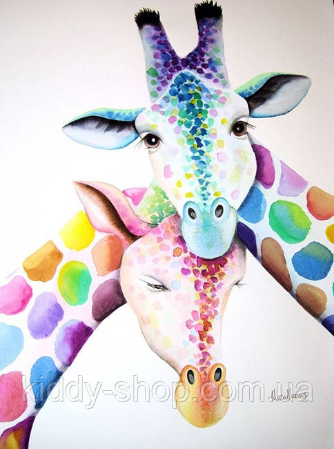 Алмазна вишивка. Картина на підрамнику Двоє, розмір 20х30 см, фото 1