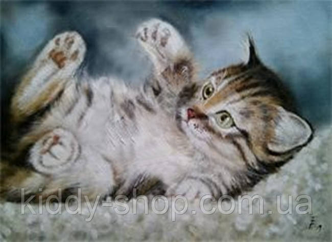 Алмазна вишивка. Картина на підрамнику Полосата радість, розмір 20х30 см, фото 1