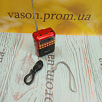 Радиоприемник карманный мини радио с флешкой ФМ радиоприемник аккумуляторный портативное радио с usb минирадио