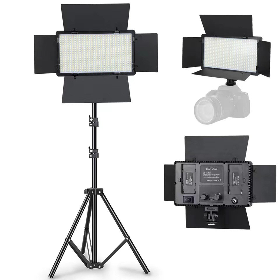 Професійний LED прожектор зі штативом, відеосвітло PRO LED U600 plus, 40 Вт