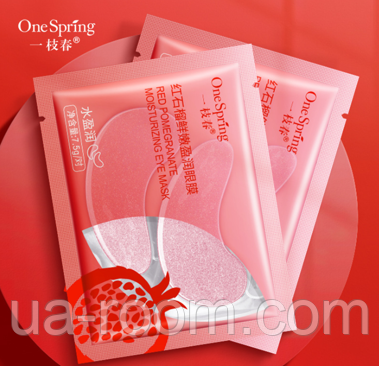 Патчи с гранатом OneSpring Red Pomegranate Moisturizing Eye Mask, 7,5 г.