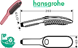 Ручний душ для собак рожевого кольору hansgrohe DogShower 150 3jet Pink (26640560), фото 3
