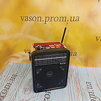 Портативний радіоприймач колонка GOLON RX-9100 з ліхтариком на акумуляторі, з MP3, USB+SD флешки, з ремінцем