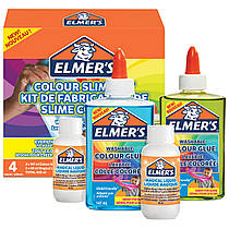 Набір для створення слаймів Elmer's Colour Slime Kit 4 шт Активатор та Клей Кольоровий (00302)