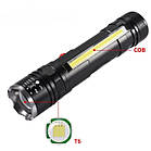 Ліхтар Police T6-26+T6+COB, 1x18650, магніт, zoom, ЗУ microUSB, фото 4