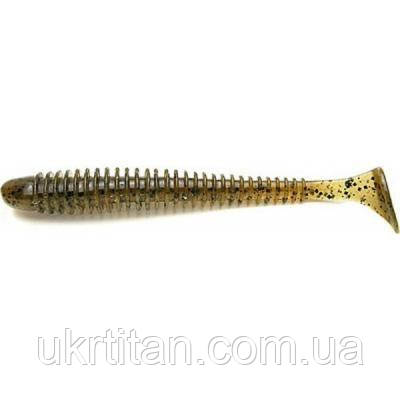 Оригінал! Силікон рибальський Keitech Swing Impact 4" (8 шт/упак) ц:101 green pumpkin pp. (1551.00.65) - Вища Якість!