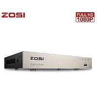 Відеореєстратор цифровий Zosi AHD 1AR-04VN00-EU 4Ch 1080P FullHD HDMI VGA LAN Бездротове відеоспостереження