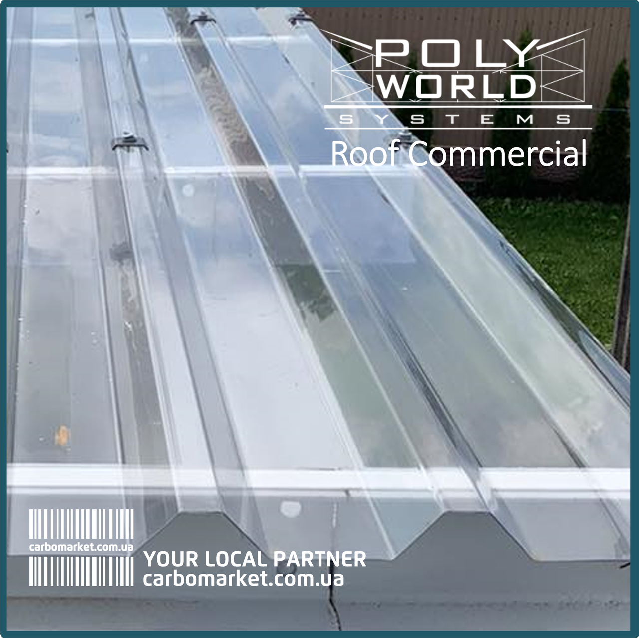 Профільований полікарбонат ПК35 1100Х4000Х1.0 мм прозрорий ТМ TOPLIGHT Klockner T207/35 Італія, фото 1