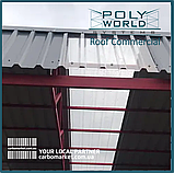 Профільований полікарбонат ПК35 1100Х6000Х1.0 мм прозрорий ТМ TOPLIGHT Klockner T207/35 Італія, фото 3