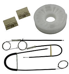 Ремкомплект склопідіймач Volkswagen Touareg передні ліві двері 7L0837461F 7L0837462F (УСІЛЕННИЙ)