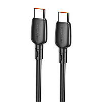 Кабель BOROFONE BX93 Super power 100W fast charging data cable Type-C to Type-C Black