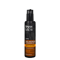 Очищающий гель для лица и бороды Kayan Men Face And Beard Cleancing Gel 2 в 1 250 мл