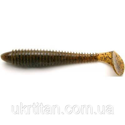 Оригінал! Силікон рибальський Keitech Swing Impact FAT 3.8" (6 шт./упак) ц:101 green pumpkin pp. (1551.00.80) -