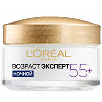 Крем для лица L'Oreal Paris Возраст эксперт 55+ против морщин ночной 50 мл (3600522632429/3600524033248)