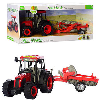 Іграшковий трактор з причепом Сільськогосподарська техніка 6122E