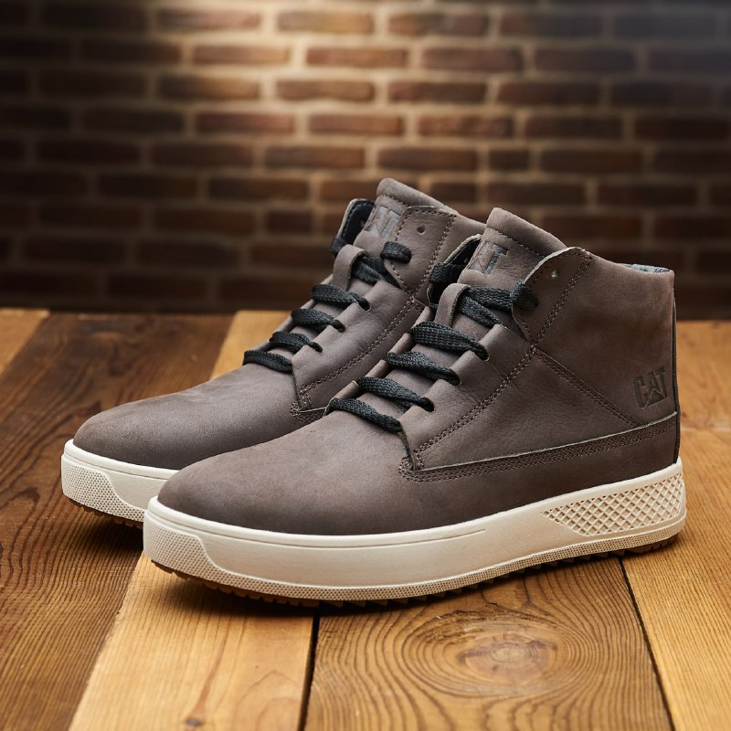 Чоловічі зимові шкіряні черевики (натуральна шкіра) коричневі на хутрі, чоловіче взуття на зиму, розмір 40 41 42 43 44 45, фото 1