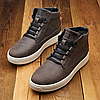 Чоловічі зимові шкіряні черевики (натуральна шкіра) коричневі на хутрі, чоловіче взуття на зиму, розмір 40 41 42 43 44 45, фото 2