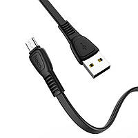 Кабель HOCO X40 USB to Micro 2.4A, 1m, TPE, TPE connectors, Black