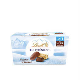 Lindt Ballotin LES PYRENEENS Assorti Ніжні кремові цекерки з молочного або темного шоколаду 175g