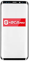 Стекло корпуса Samsung G965 Galaxy S9+ черное с OCA-пленкой оригинал G+OCA PRo