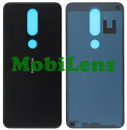 Nokia 6.1 Plus, TA-1116, TA-1083, X6 2018 TA-1099 Задня кришка чорна, фото 1
