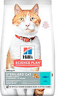 Сухой корм Хиллс для стерилизованных кошек Hills Science Plan Young Adult Sterilised Cat тунец 10 кг