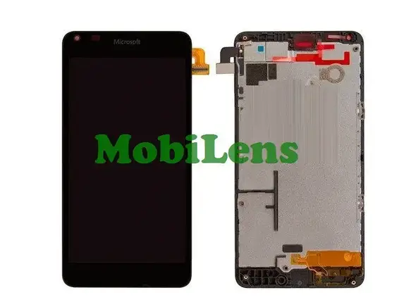 Microsoft 640 Lumia, RM-1072, RM-1073, RM-1076, RM-1077 Дисплей + тачскрин чорний *в рамці Original *PRC, фото 1