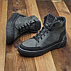 Чоловічі зимові шкіряні черевики, кросівки (натуральна шкіра) хакі на хутрі, чоловіче взуття на зиму, розмір 40 41 42 43 44 45, фото 3