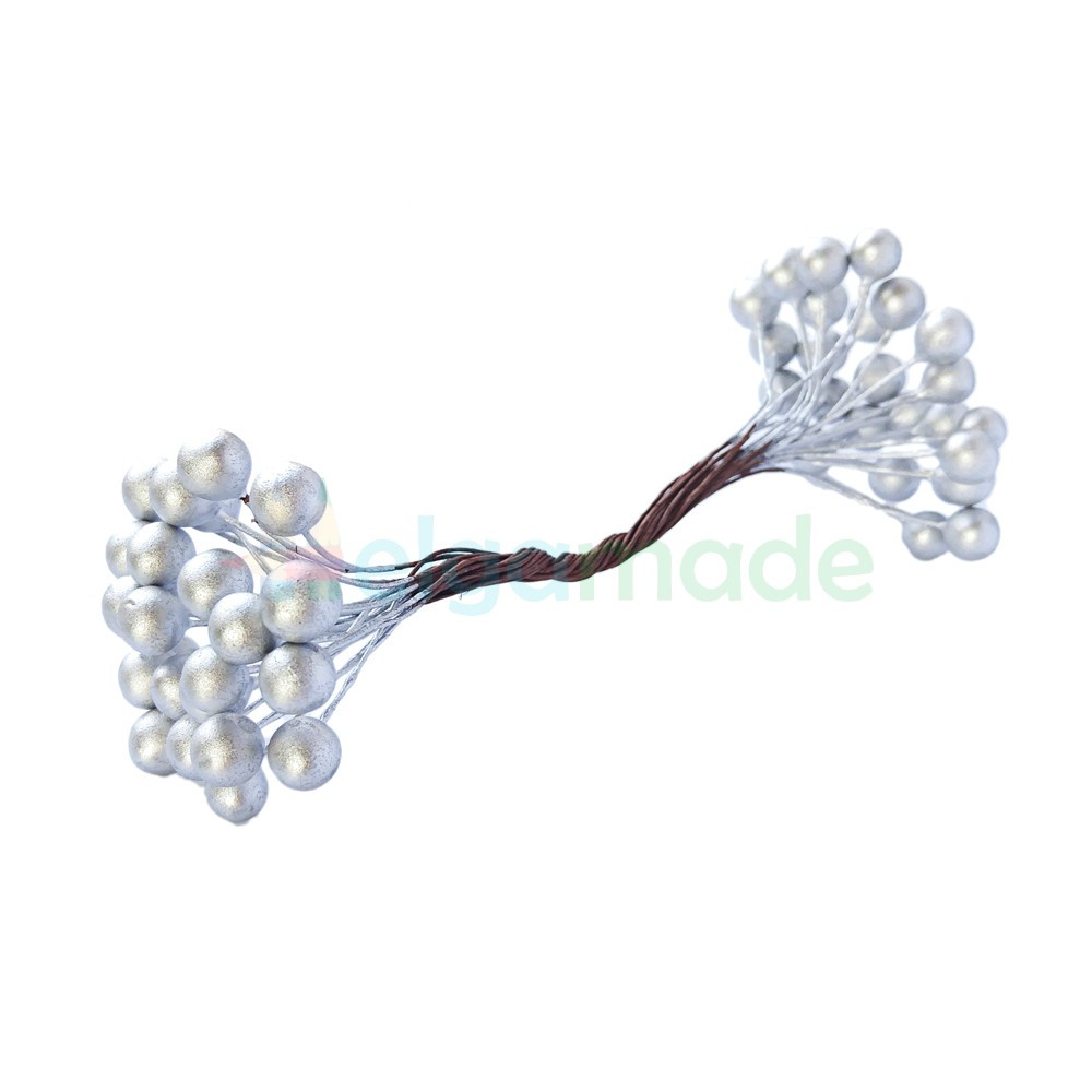 Калина гладка міні СРІБЛО, 46-50 шт, d=7 мм, фото 1