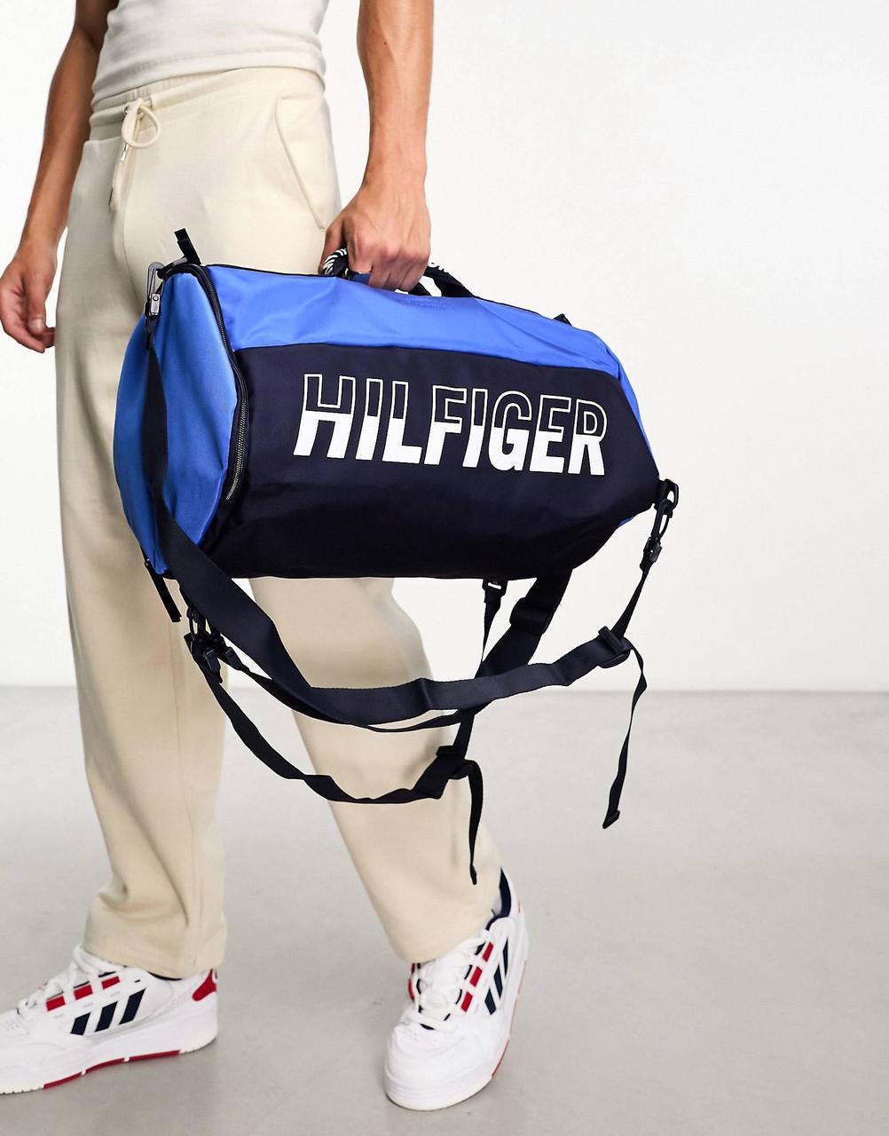 Чоловіча спортивна сумка Tommy Hilfiger з логотипом 1159794261 (Синій, One Size)