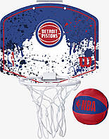 Мини-щит детский баскетбольный Wilson NBA Team Mini Hoop Detroit Pistons (WTBA1302DET)