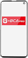 Стекло корпуса Samsung G973 Galaxy S10 черное с OCA-пленкой оригинал G+OCA PRo