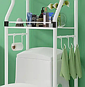 Полиця-стелаж підлогова для туалету/Ітажерка в туалет над унітазом Toilet Rack R30892, фото 3