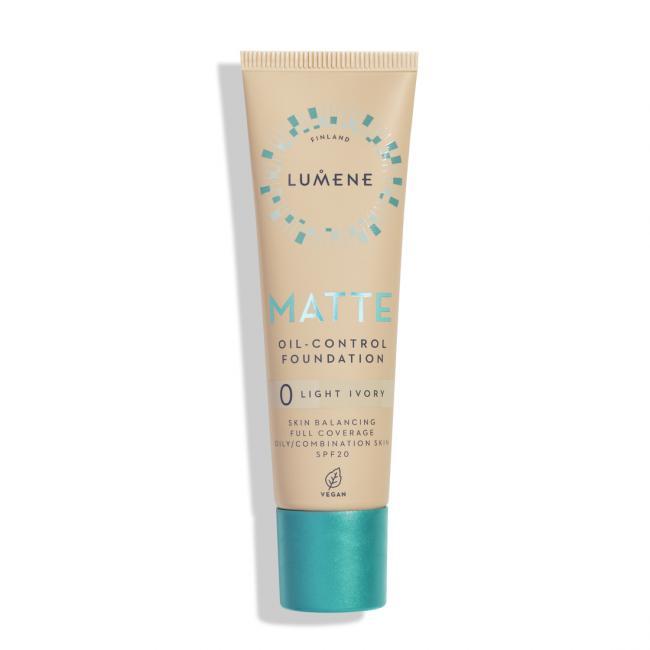 Основа тональна основа Lumene Matte Control Oil-Free Foundation SPF20 0 Light Ivory