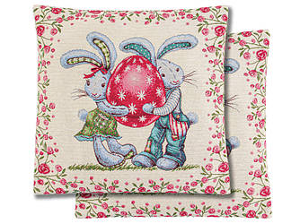 Наволочка гобелен twins 45x45 см