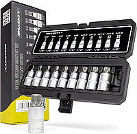 Набір головок торцевих з бітами Spline / XZN 1/2 " M4 - M16 10шт. HASKYY®